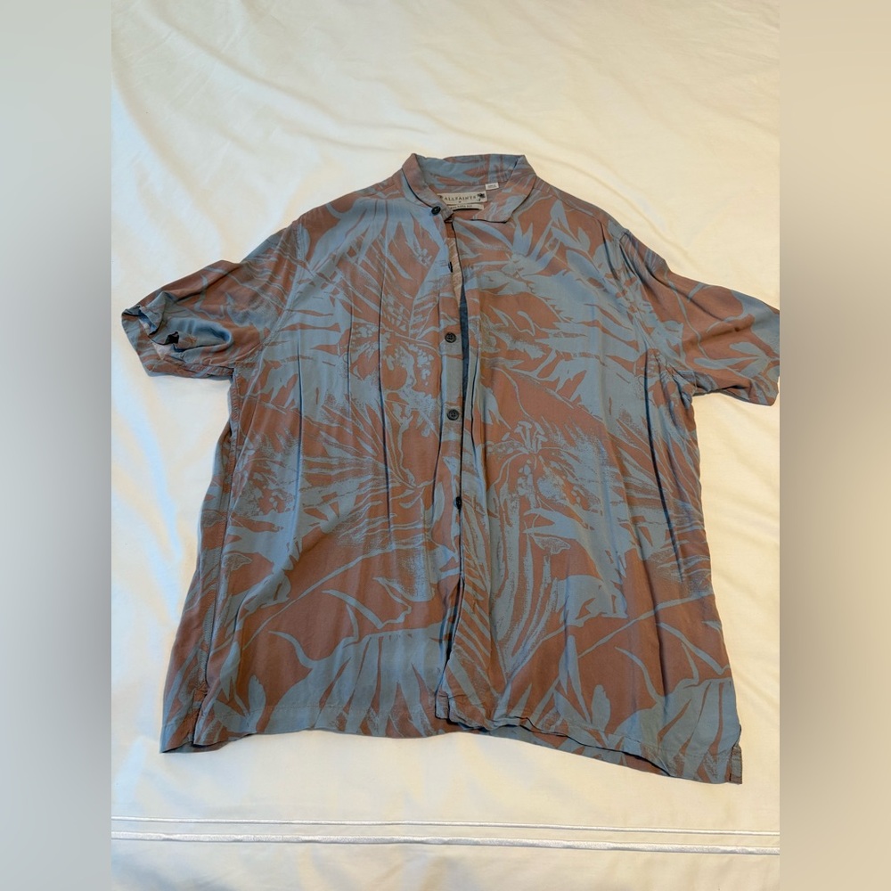 Men’s All Saints floral button-down, Medium